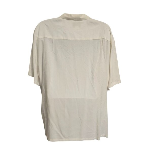 Kalaheo 2XL Hawaiian Short Sleeve Shirt With Red Hibiscus Floral Design VTG - Picture 4 of 6